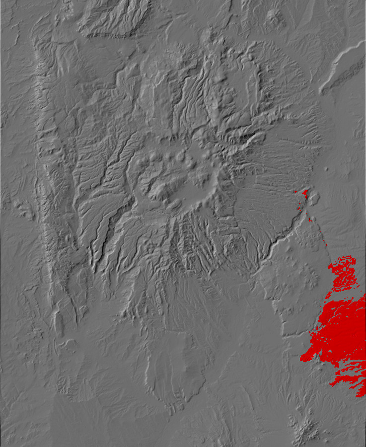 Digital relief map of Ancha Formation exposures in the
        Jemez Mountains