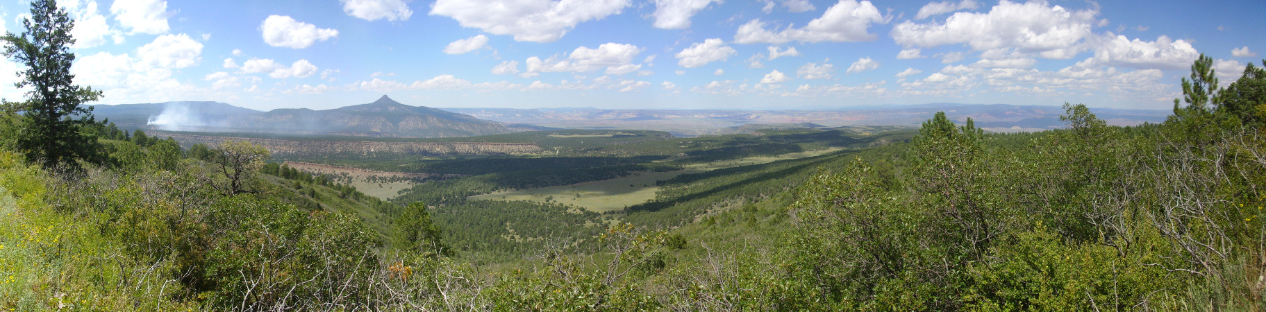 Panorama from north flank of Cerro Pelon
