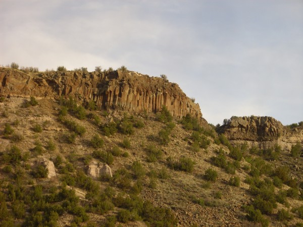 Cerros del
          Rio in lower Pueblo Canyon