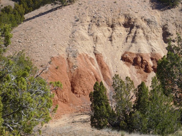 Contact between Ancha and Galisteo Formations