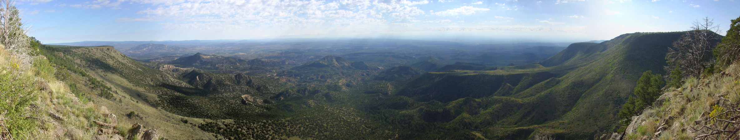 Looking east from Lobato Mesa