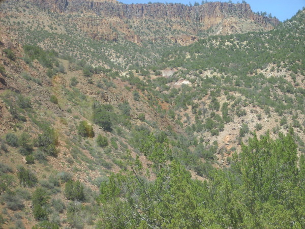 Fault surface
          at Guadalupe Box